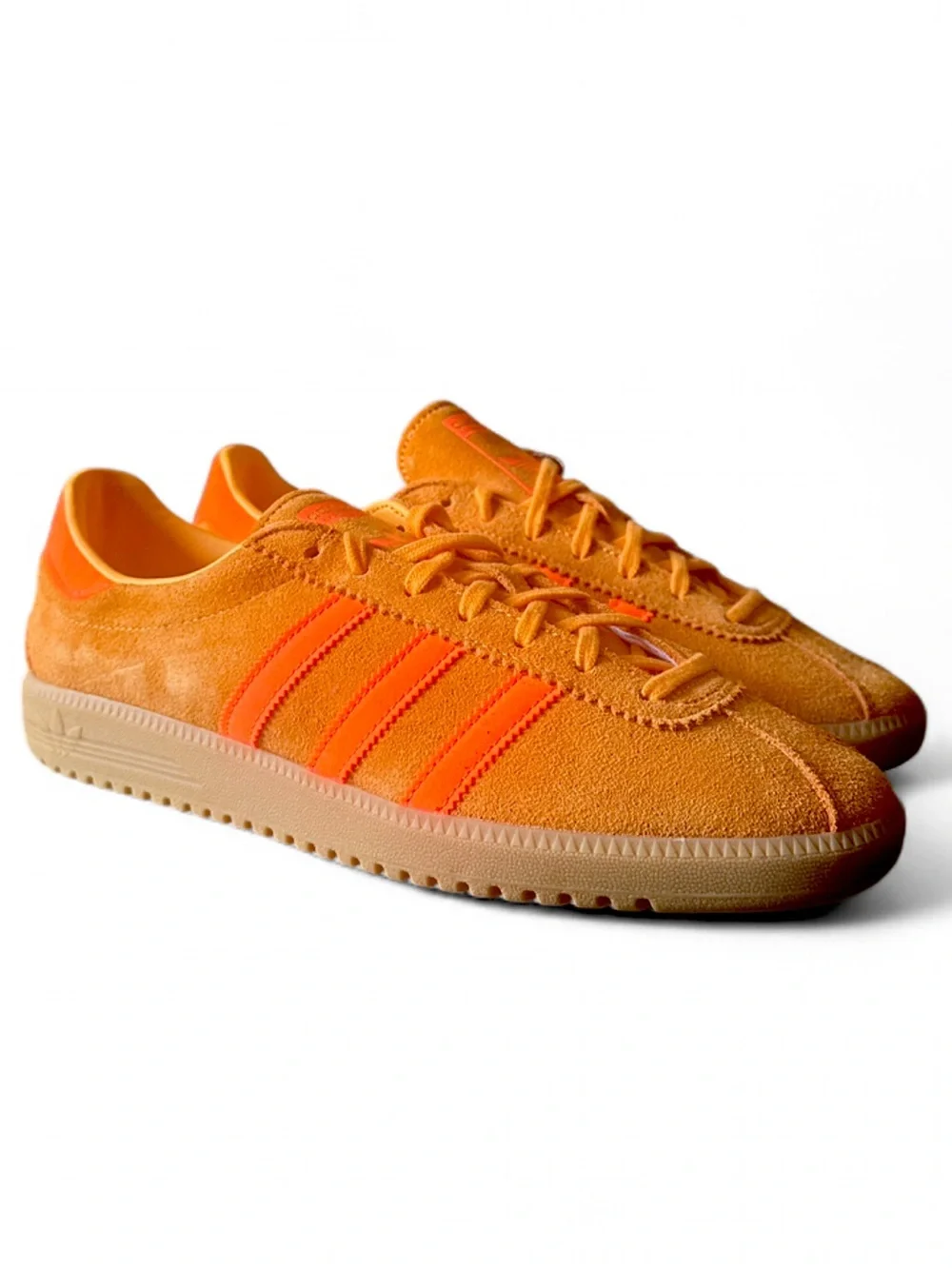adidas BRMD Orange Suede Low-Top Sneakers with Gum Sole Size US 9.5 Men’s
